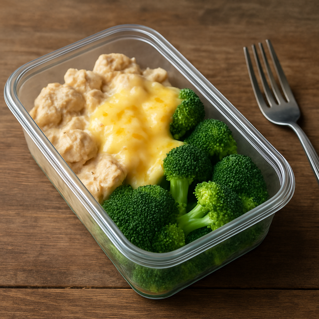 Marmita Fit Low Carb Definitiva: Frango Cremoso com Brócolis e Queijo