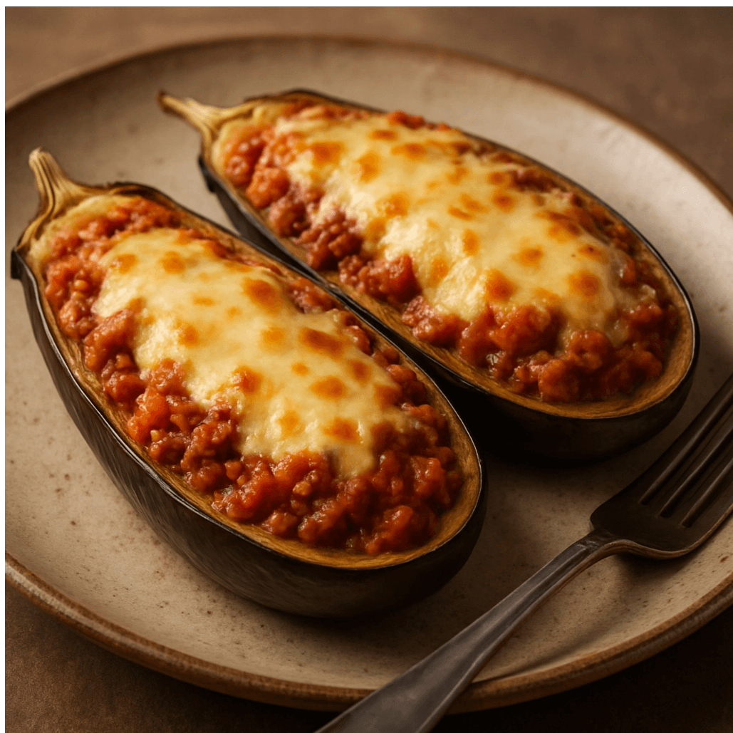 Berinjela Recheada com Carne Moída Magra e Tomate: A Receita Low Carb que Sacia e Emagrece