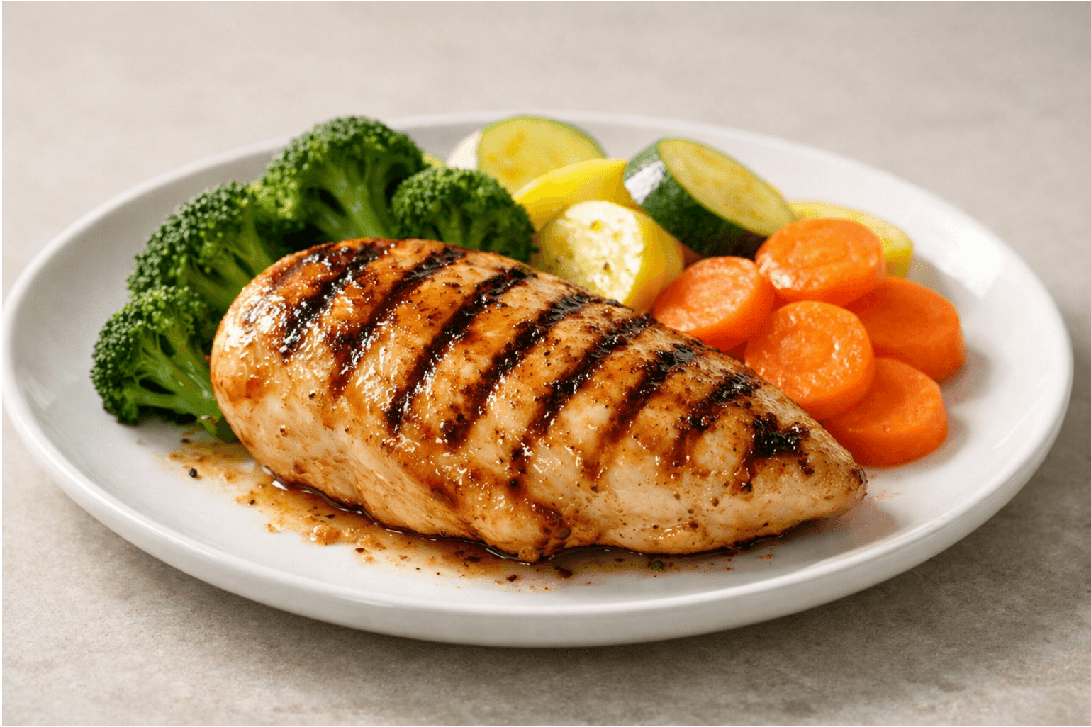 Frango Grelhado com Legumes (Almoço Fitness)