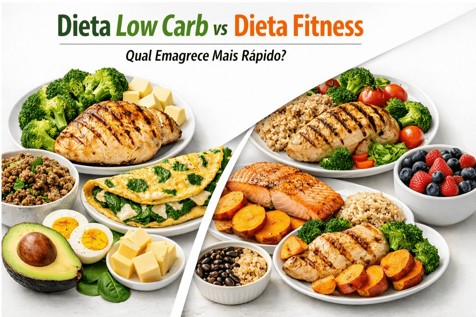 Dieta Low Carb vs Dieta Fitness: Qual Emagrece Mais Rápido?
