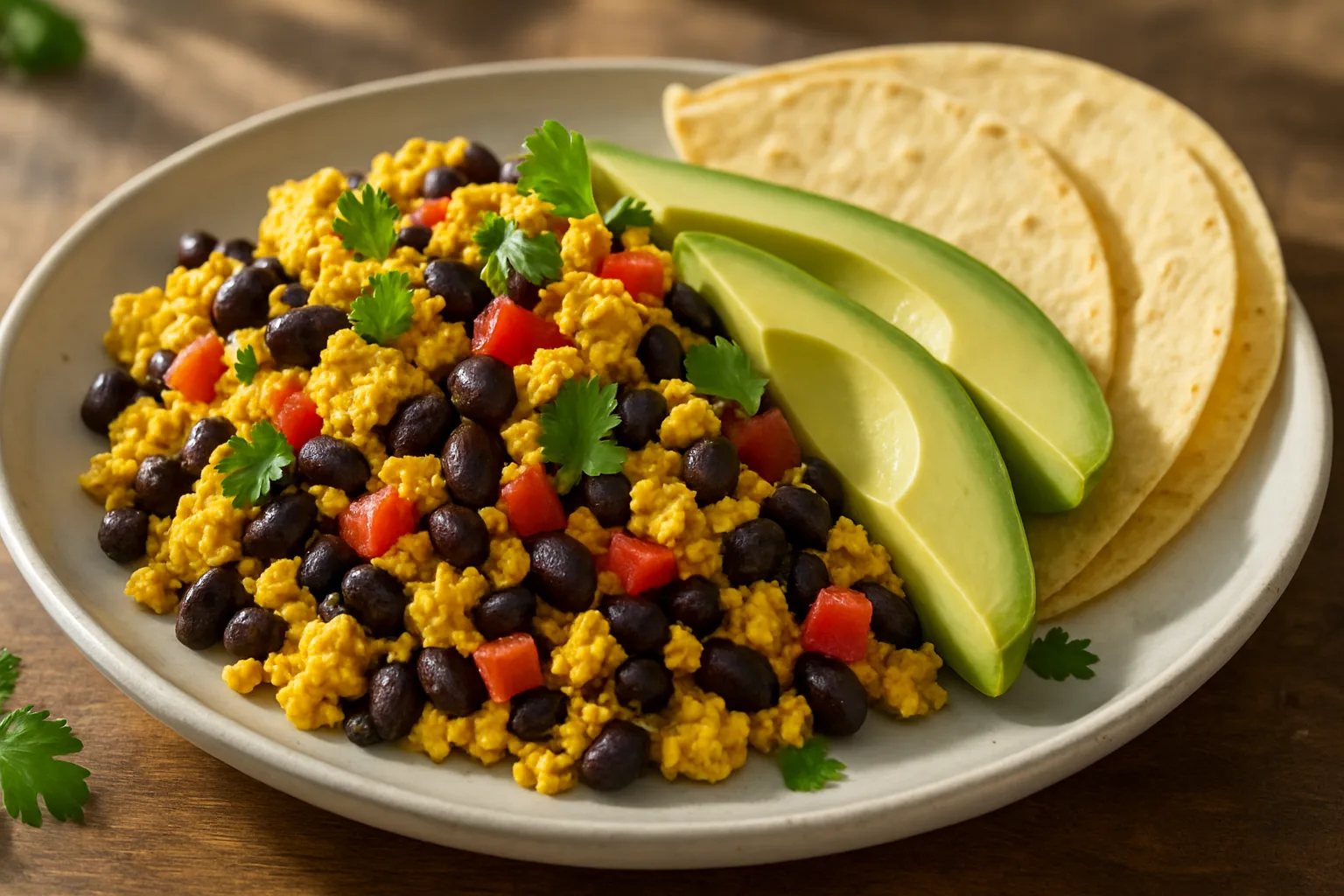 Tofu Mexido com Feijão Preto e Abacate: Opção Vegana e Nutritiva para sua Dieta GLP-1