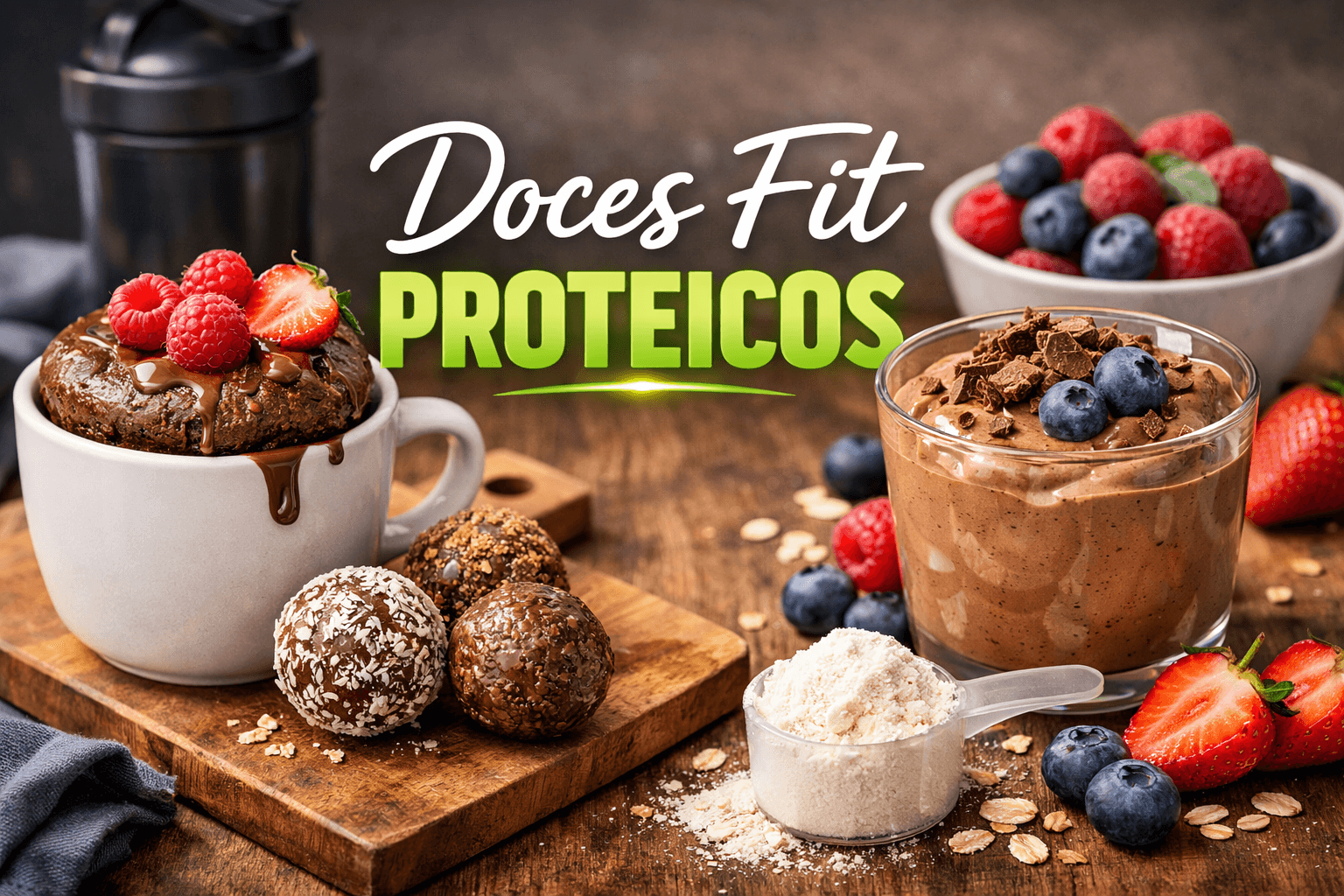 Doces Fit Proteicos: Saciedade, Recuperação Muscular e Sabor Sem Culpa