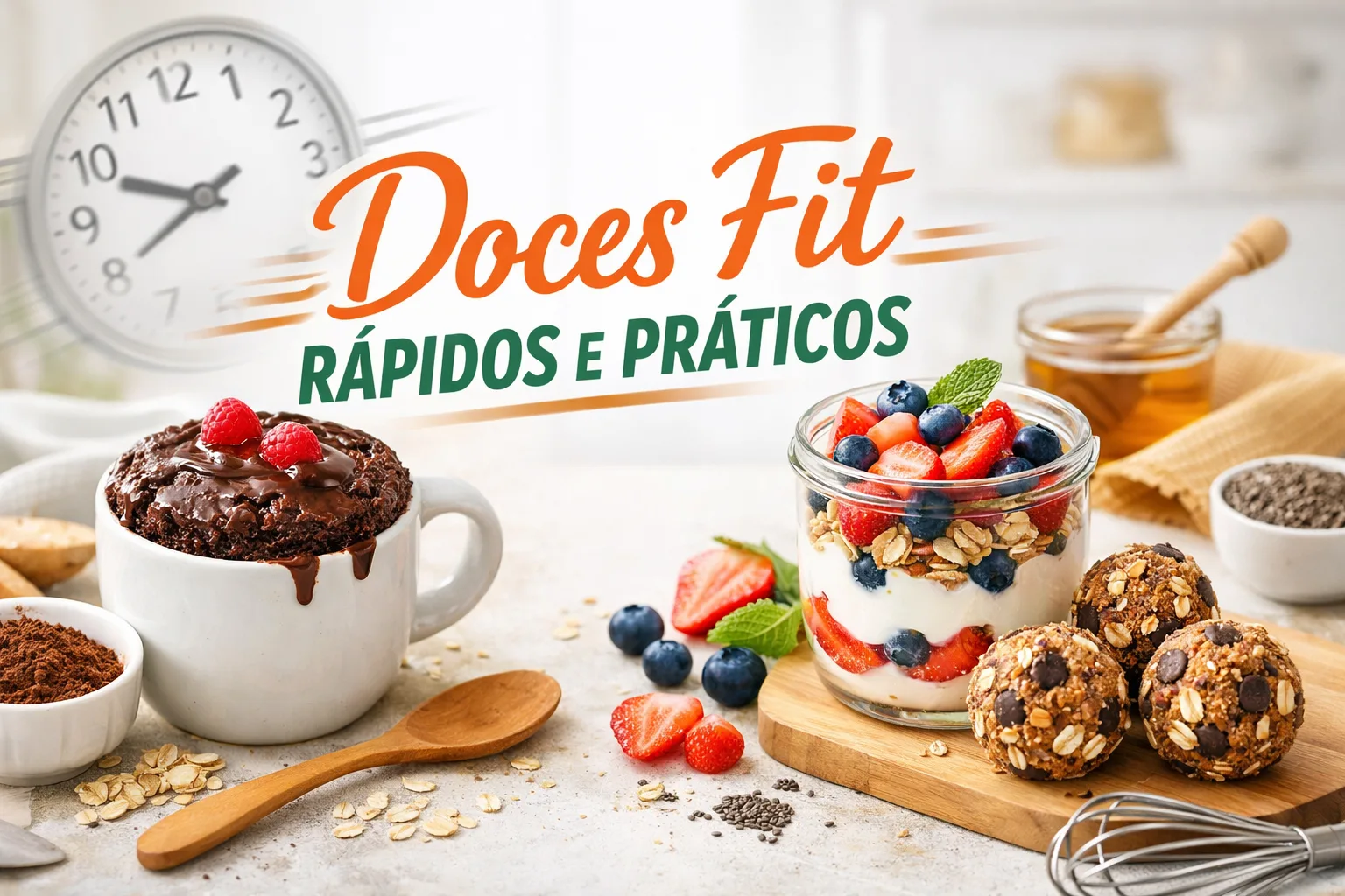 Doces Fit Rápidos e Práticos: Sabor e Saúde em Minutos para Sua Rotina