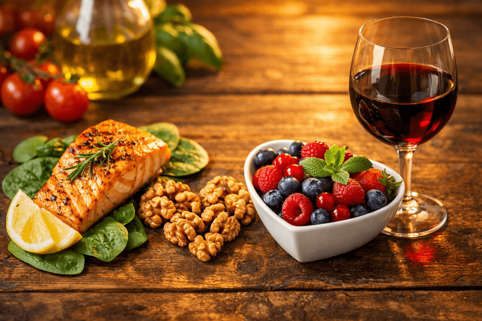 Dieta Mediterrânea: O Segredo para um Coração Saudável e uma Vida Longa