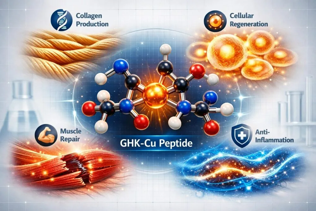 GHK-cu: O Peptídeo Regenerador que Revoluciona a Ciência do Anti-Aging e Fitness em 2026