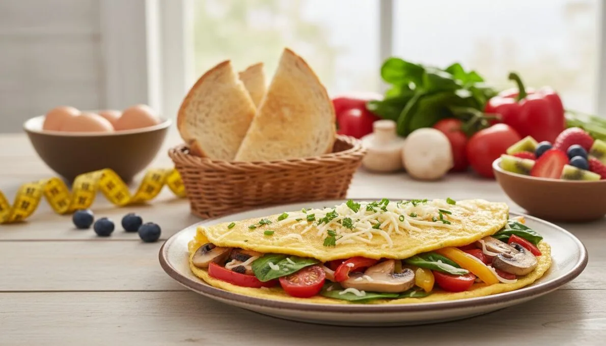 Receita Fitness Omelete com Vegetais: Como Fazer Omelete Proteica para Ganho Muscular